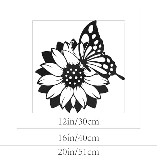 Sunflower Farmhouse Metal Wall Art - Style A