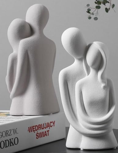 Modern Romantic Couple Sculptures for Home Decor