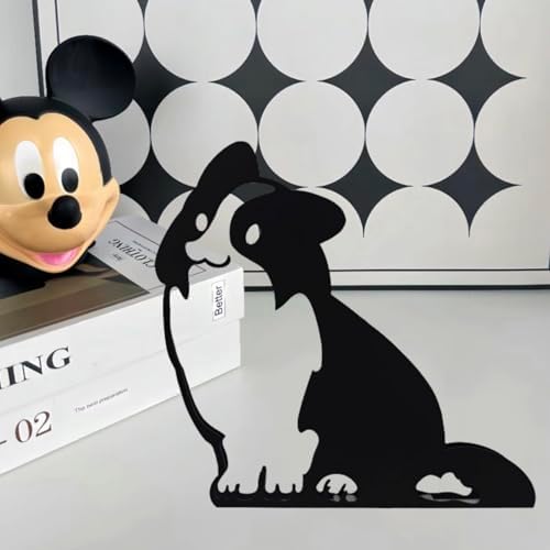 Minimalist Dog Metal Wall Sculpture Art Decoration