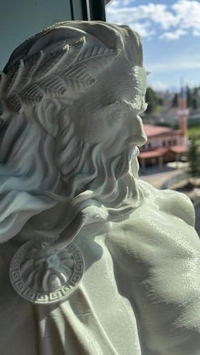 Generic Zeus Statue 10 Inch White Plastic