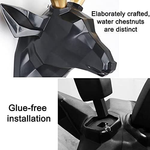 Daoyuan Wall Mount Geometry Deer Head Modern Decor