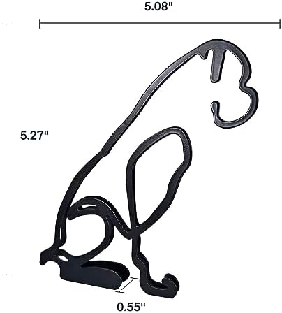 YRHSPORT Minimalist Dog Wall Sculpture Art
