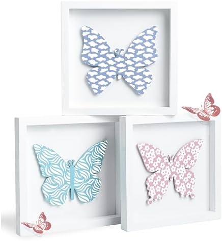 TideAndTales Butterfly Wall Decor Set of 3