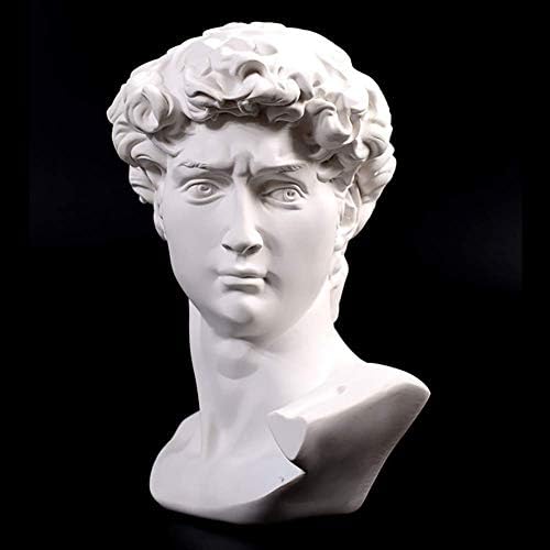 YRHH Mini Head Statue Resin Sculpture 15cm