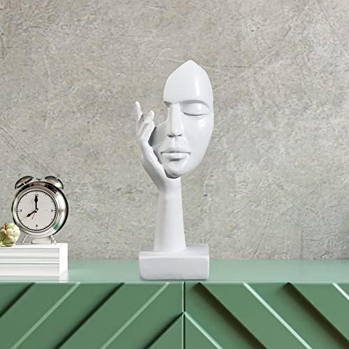 Gazechimp Abstract Thinker Lady Sculpture White