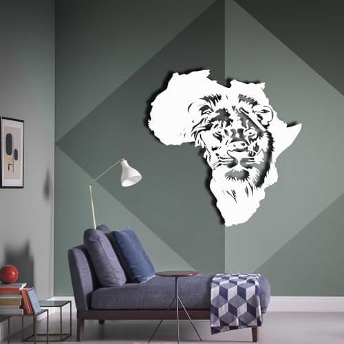 Tawinone Metal Africa Map Wall Art