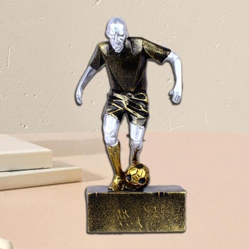 Soccer Player Sculpture Home Office Decoration