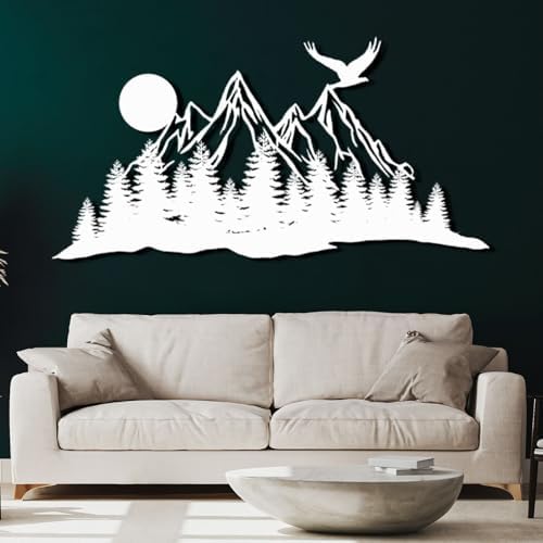 Metal Eagle Wall Decor 24x19in