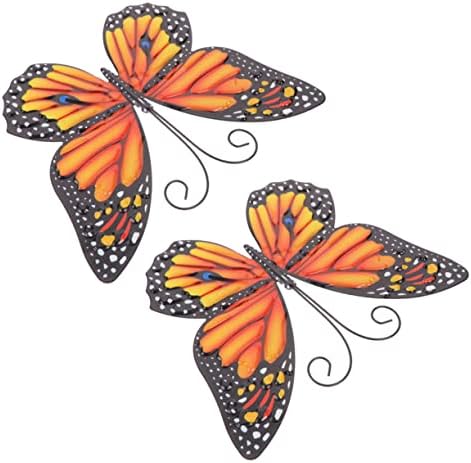 Ciieeo 2pcs Butterfly Wall Hanging Decor Sculptures