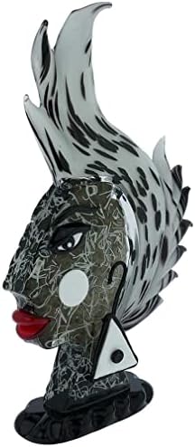 Glass Of Venice Picasso Head African Woman Murano Glass Sculpture