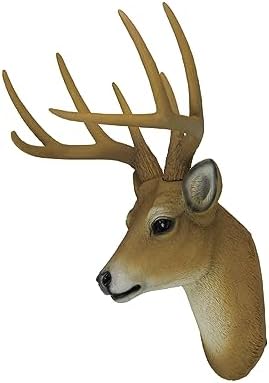 8 Point Buck Wall Mounted Fake Deer Head Sculpture