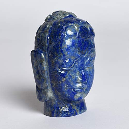 GEMHUB Buddha Head Lapis Lazuli Statue 104650 Ct Feng Shui Figurine