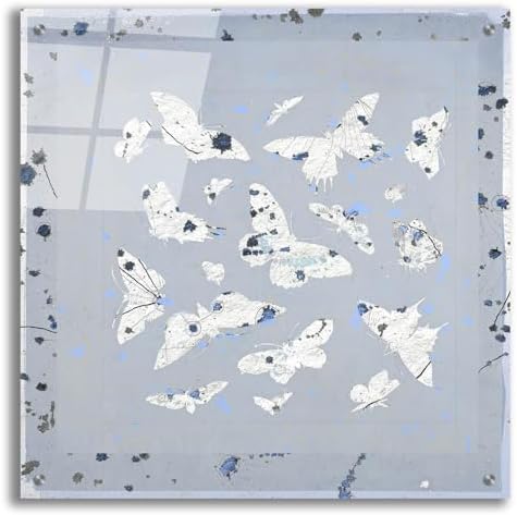 19th Century Butterfly Constellations In Blue 3 Wall Art