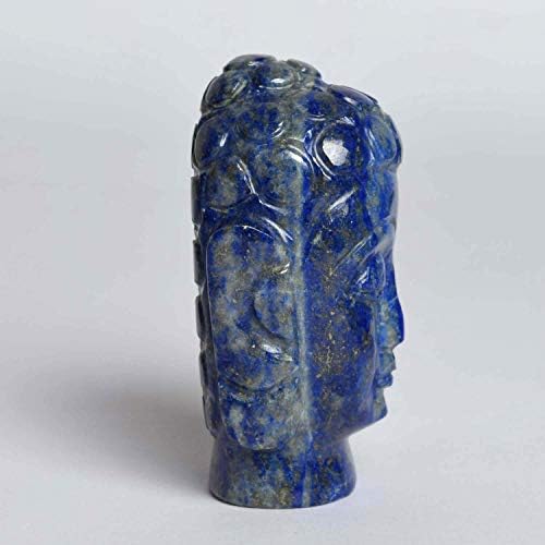 GEMHUB Buddha Head Lapis Lazuli Statue 104650 Ct Feng Shui Figurine
