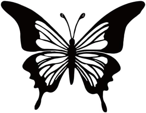 Heoclao Butterfly Metal Wall Sculpture 1 Pc Black