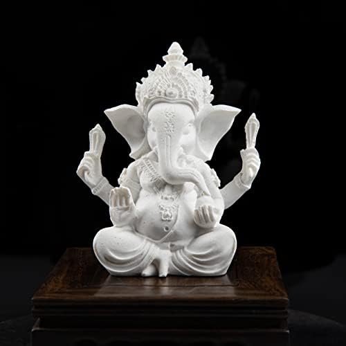 Elephant Buddha Statue Feng Shui Decor Handmade Resin