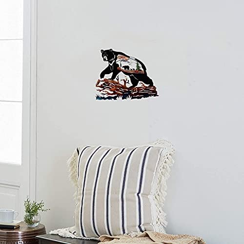 Black Bear Wall Sculpture Living Room Decor