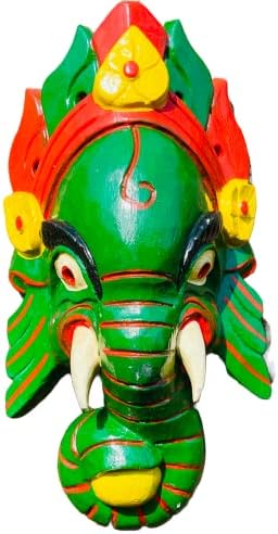 Himalayan Craft Ganesh Wall Sculpture Elephant Head Decor