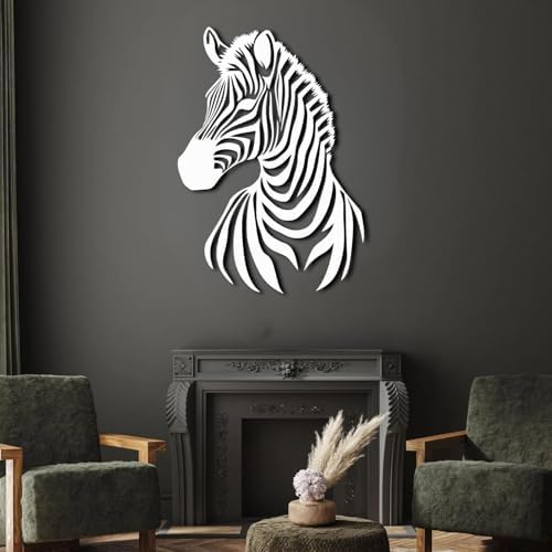 ENJOYOO Zebra Metal Wall Art - 24x17in