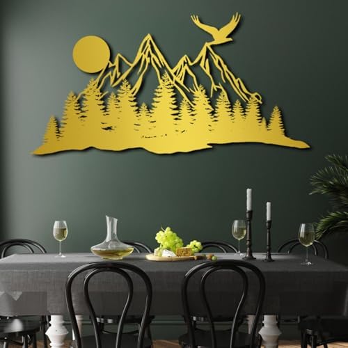 Metal Eagle Wall Decor 24x19in
