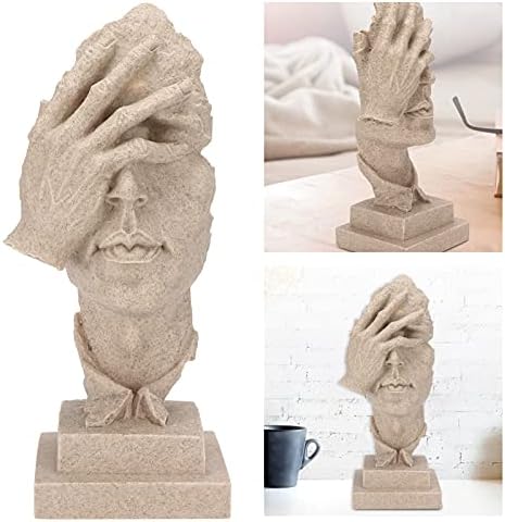 Abstract Thinker Sculpture Resin Statue for Home Office Decor