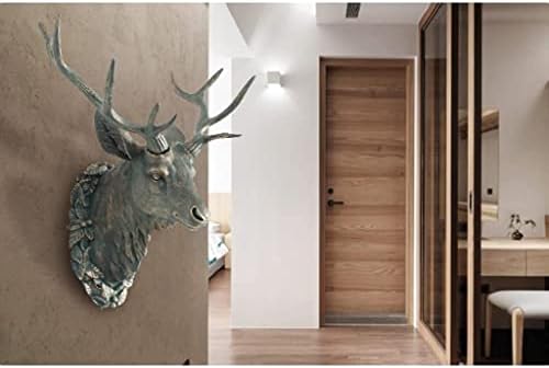 REMYS Wall Hanging Animal Head Sculpture Brown