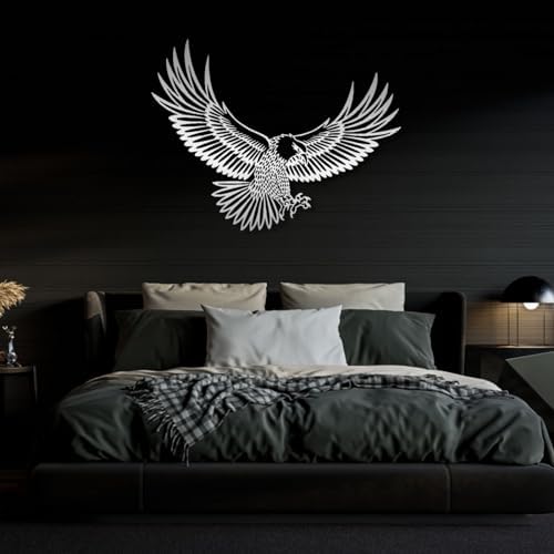 Cadeali Metal Eagle Wall Art Decor 29x22
