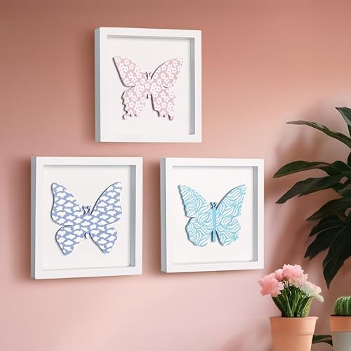 TideAndTales Butterfly Wall Decor Set of 3