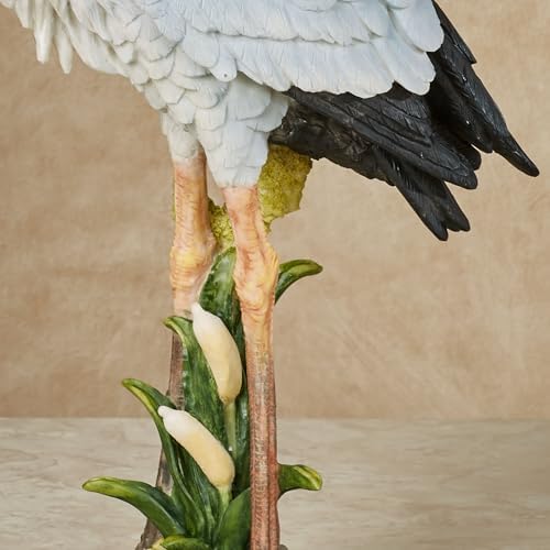 Touch of Class Poised Heron Table Sculpture Blue