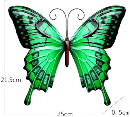 GENHAOTHREE 4-Pack Weatherproof Metal Butterfly Wall Decor