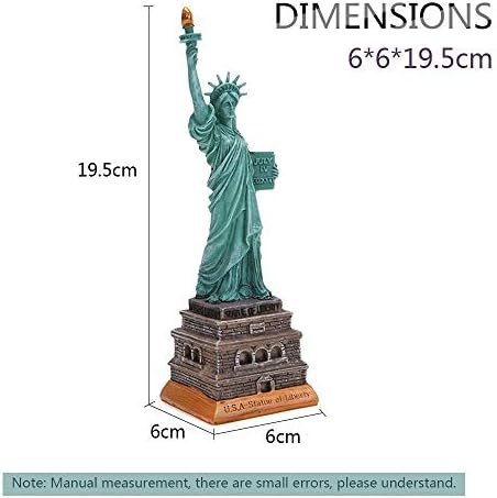 Miniature Statue of Liberty Resin Sculpture for Home Decor