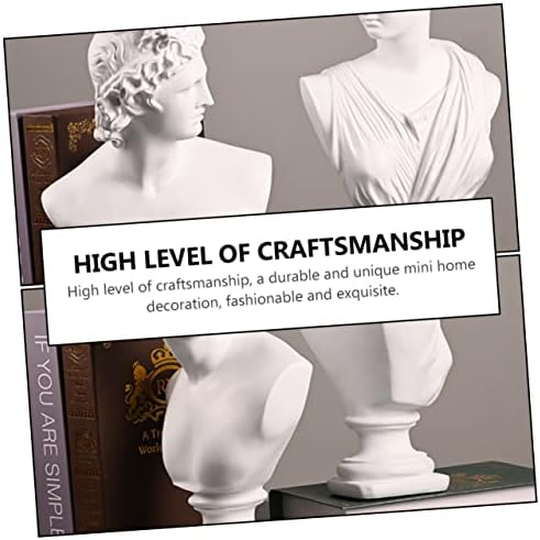 David Head Resin Statue 19x14x31cm Modern Decor
