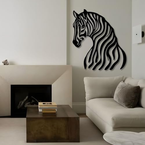 Hotuijxca Zebra Metal Wall Art 19x16in