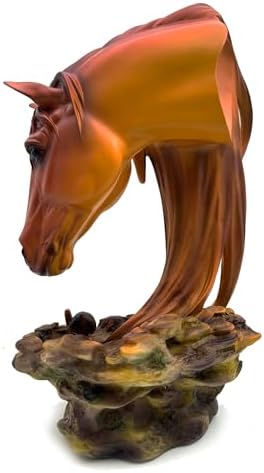 Deshintke Brown Horse Head Decor Statue