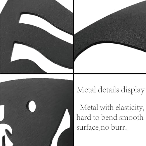 CREATCABIN Black Moon Hollow Cat Wall Art Sculpture