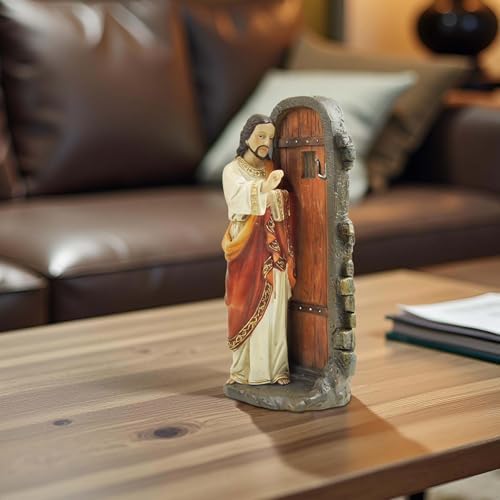 Jesus Knocking At The Door Statue 512 Inch Resin Figurine