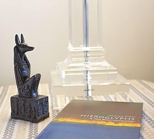 Egyptian Imports Anubis Kneeling Statue Black 5 Inch