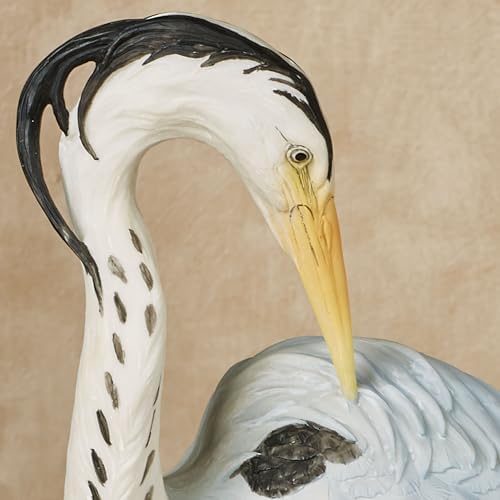 Touch of Class Poised Heron Table Sculpture Blue