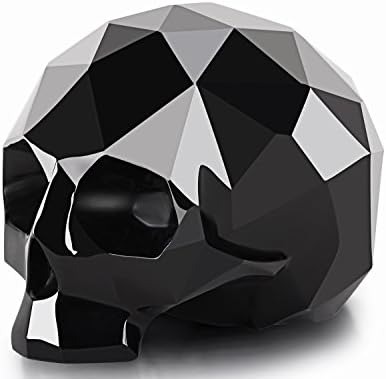 Skullis 39 Inch Black Obsidian Carved Crystal Skull Sculpture