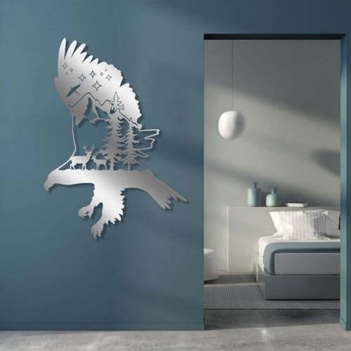 Metal Eagle Wall Art Nature Decor for Home