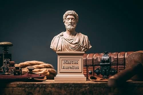 Marcus Aurelius Statue Bust - 65 Inch Stoic Philosopher Sculpture