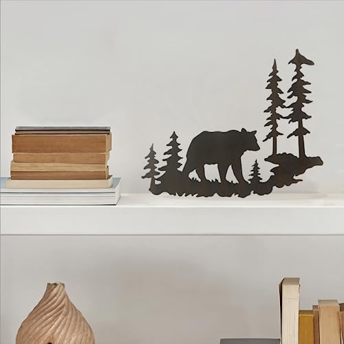 Youngs Inc Laser Cut Metal Bear Wall Art