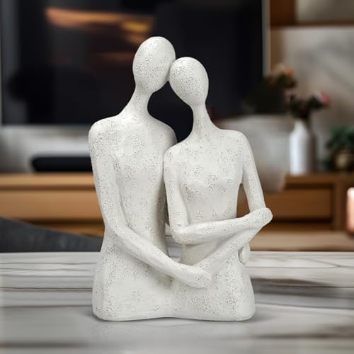 Abstract Hugging Couple Statue for Home Decor