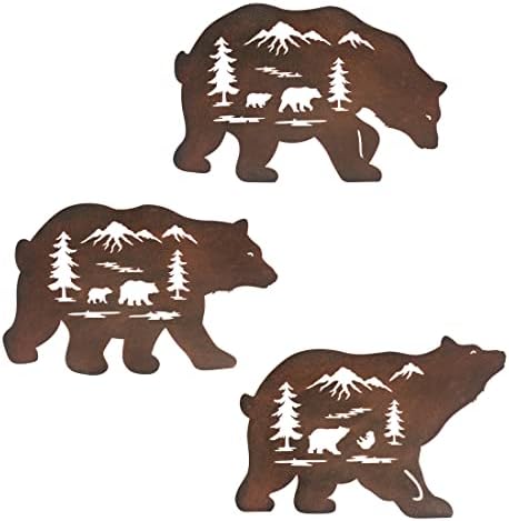 WAIU Wall Hanging Forest Bear Decoration Set of 3