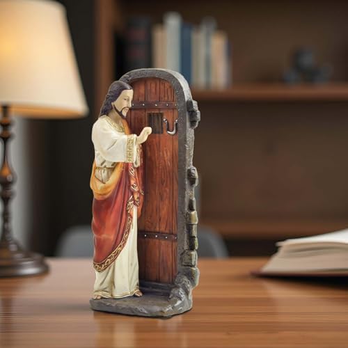 Jesus Knocking At The Door Statue 512 Inch Resin Figurine