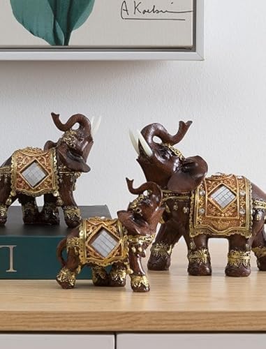 HEEPDD Lucky Wealth Elephant Statue Feng Shui Decor Sculpture