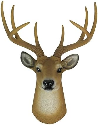 8 Point Buck Wall Mounted Fake Deer Head Sculpture