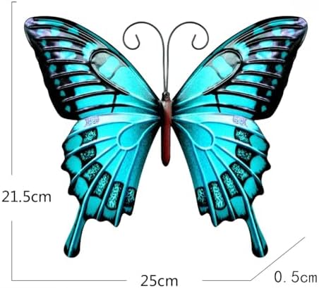 GENHAOTHREE 4-Pack Weatherproof Metal Butterfly Wall Decor