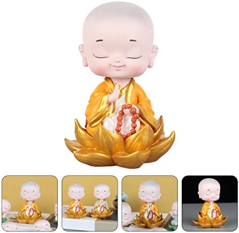 GANAZONO Little Monk Statue Buddha Sculpture