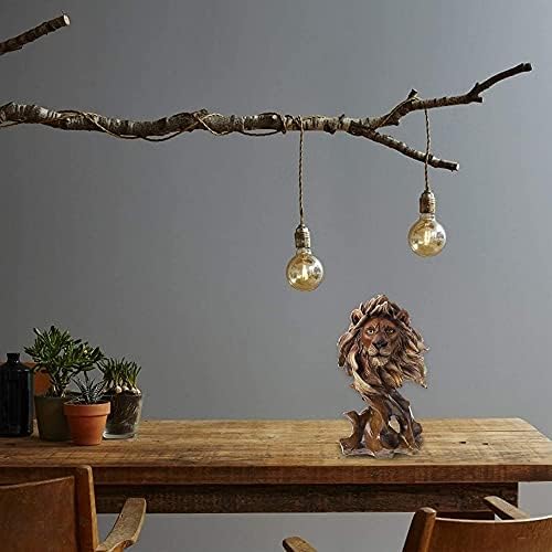 Resin Lion Head Statue Home Decor Sculpture